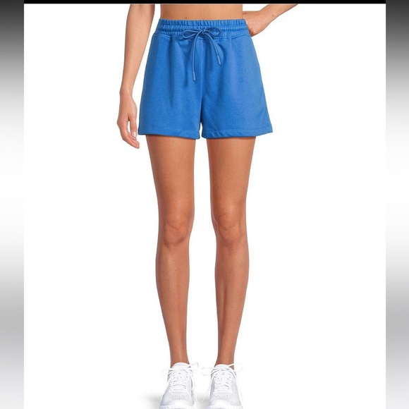 Sweaty Betty Blue Athletic Shorts Elastic Waistband size xsmall with pockets - Picture 1 of 5